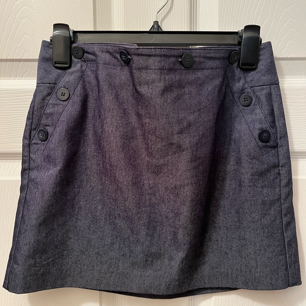Express chambray mini skirt